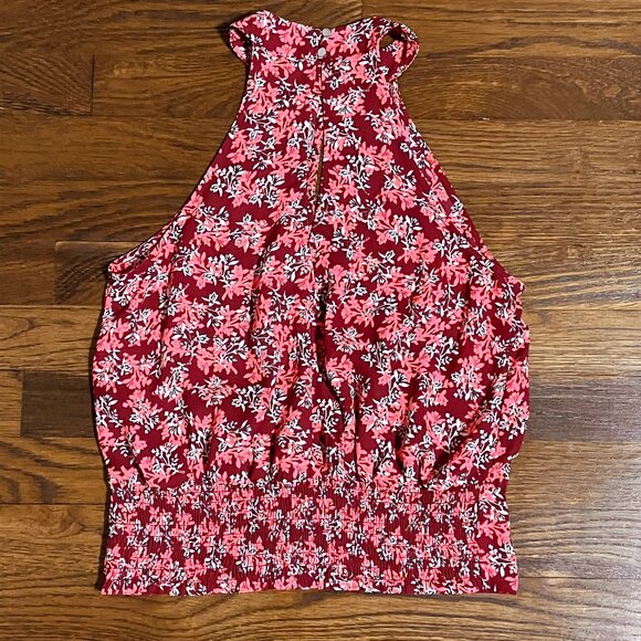 Express sleeveless lightweight floral blouse top XXS NWOT NEW - Picture 4 of 8